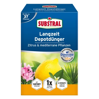 Produktbild von Substral Langzeit Depotdünger Zitrus & mediterrane Pflanzen 750 g