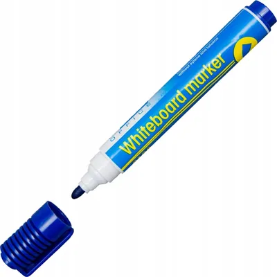 Produktbild von D.rect Whiteboardmarker blau, runde Spitze, 1 Stück
