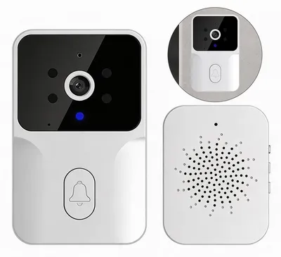 Produktbild von Videotürklingel, Video Türklingel mit Kamera Kabellos, Funkklingel mit 1080P & Nachtsicht und Zwei-Wege-Audio, 2,4GHz WLAN, Fernsteuerung via App