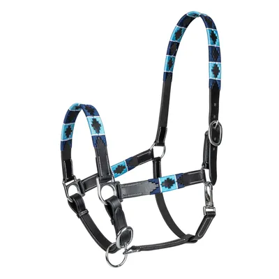 Produktbild von Waldhausen Lederhalfter Polo Schwarz/Blau Pony