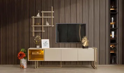 Produktbild von TV Lowboard Schrank Sideboard Kommode Beistellschrank mit Regal