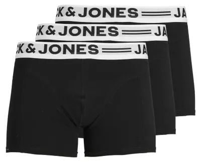 Productafbeelding van Jack & Jones 12256698_2161_1109358_98, Ondergoed, Koffer, Volwassenen, Mannen, Zwart, Katoen, Elastaan