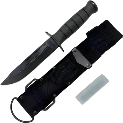 Zdjęcie produktu dla Nóż Outdoorowy GH-40361 - Czarny | Idealny do Campingu i Bushcraftu KP40361