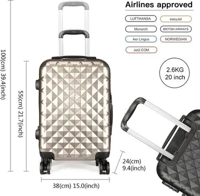 Produktbild von Famanu Trolley Koffer Set, Handgepäck - Kinderkoffer Trolley