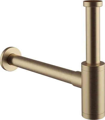 Zdjęcie produktu dla Syfon umywalkowy D54, stal nierdzewna, miedziany szczotkowany, wysoka jakość, elegancki design
