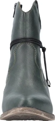 Produktbild von Rieker Damen Stiefelette Western Reißverschluss Cowboy Kordel 73158, Größe:38 EU, Farbe:Grün