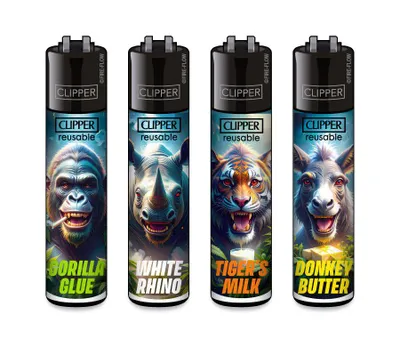Produktbild von Clipper Feuerzeug 4er Set FFX Blazing Animals #2