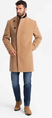 Produktbild von Ombre Clothing Herrenmantel Shihab hellbraun L