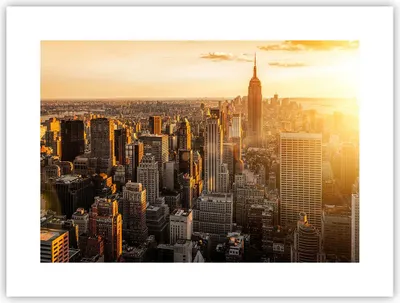 Produktbild von Poster - Poster ohne Rahmen - New York Wolkenkratzer Manhattan - 40x30 cm - Wand Bild - Wanddeko - Wandbilder - Kunstposter - Wandposter - Bilder - Kunstdruck - Wandbild - P2XAA40x30-2672