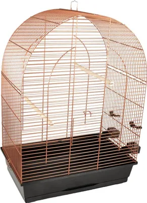 Produktbild von FLAMINGO Wellensittichkäfig Klara 3 54x34x74,5 cm Kupfer