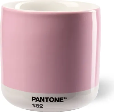 Zdjęcie produktu dla PANTONE Porzellan Thermobecher Latte Macchiato, 220 ml, Farbe: Light Pink 182 C