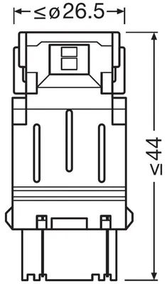 Zdjęcie produktu dla Żarówka Ledriving Sl P27/7W Bursztynowa Led (Brak Ece) 2Szt. Blister (Eko)