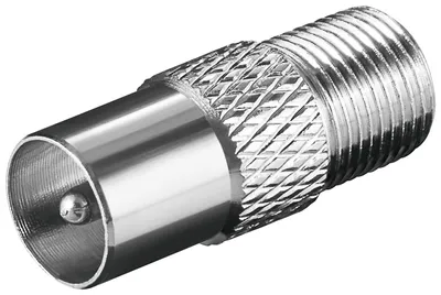 Image de goobay F Adapter F Buchse Koax Stecker zink (Bulk)
