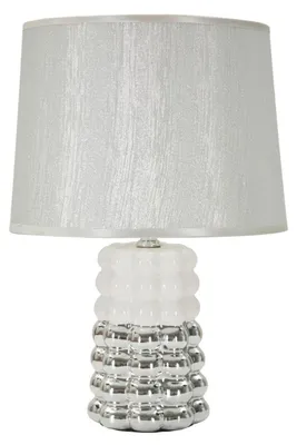 Immagine prodotto di Mauro Ferretti lampada da tavolo Lace E14 Ø 23x33 cm bianco argento