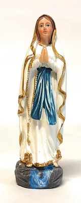 Madonna von Lourdes Kunstharzfigur, 20 cm, glänzend