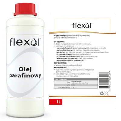 Zdjęcie produktu dla Olej parafinowy czysta ciekła parafina 1L Flexol