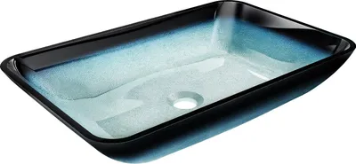 Produktbild von Mexen Megan Glaswaschbecken zum Aufsetzen 56 x 36 cm, blau - 24135647