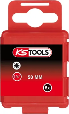 Produktbild von KS Tools 1/4 Bit PZ, 50 mm, PZ2, 5er Pack
