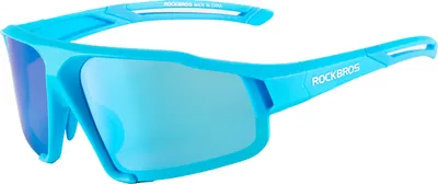 Produktbild von ROCKBROS Fahrradbrille Herren Damen Polarisierte Brille Blau mit UV400 Uni