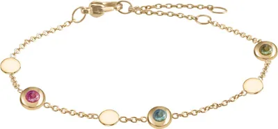 Produktbild von Boccia Titan Damenarmband vergoldet mit Turmalin 03042-02