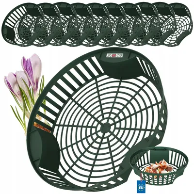 Produktbild von Kotarbau 10er Set Pflanzkörbe für Blumenzwiebeln, Grün
