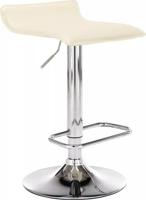 Zdjęcie produktu dla In And OutdoorMatch Stołek barowy Porter - Zestaw 1 - Ergonomiczny - Stołek barowy bez oparcia - Kuchnia - Kremowy - 58-78cm