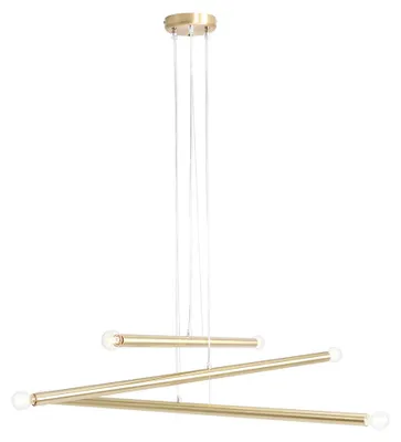 Zdjęcie produktu dla Żyrandol Tubo złoty 6xE14x40W metal wym:105x100x100cm IP20 Aldex