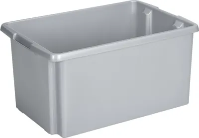 Produktbild von Sunware Drehstapel-Box Nesta 51 L silber 59,5 x 39,5 x 28 cm