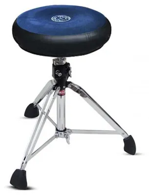 Produktbild von Roc-n-Soc Rundsitz Schlagzeughocker Blau mit Unterteil