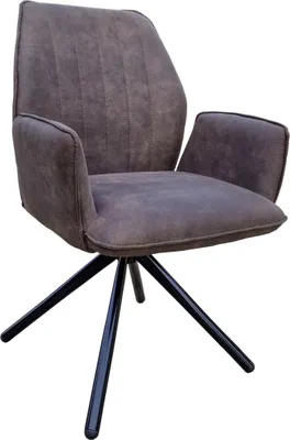 Produktbild von Drehbarer Esszimmer Polsterstuhl City Preston Armlehnenstuhl