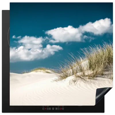 Produktbild von KitchenYeah© Herdabdeckplatte Strand - Dünen - Gras , 78x78cm, Küche Deko, Glaskeramikkochfeld Herdabdeckung, Abdeckplatte fùr Kochfeld
