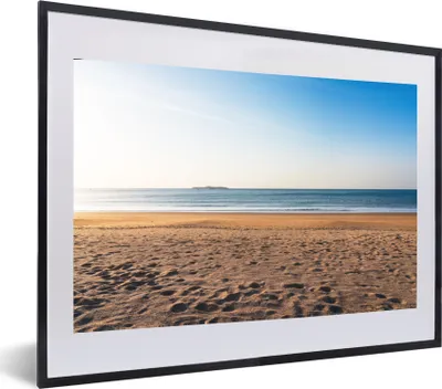 Produktbild von MuchoWow® MuchoWow® Gerahmtes Poster Strand - Licht - Sommer 60x40 cm - Poster mit zchwarzem Bilderrahmen - Schlafzimmer - Plakat in Rahmen - Drucken