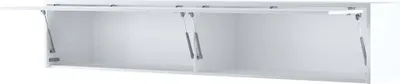 Productafbeelding van Furniture24 Inbouwbedconcept Lenart BC15, kast voor bedombouw, 2 deuren, wit mat/wit hoogglans