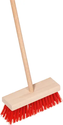 Immagine prodotto di goki FA332 Scopa da strada in legno per bambini, rosso/naturale