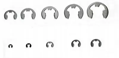 Produktbild von Rostfreie E-Clips DIN 6799 Set 120 Stück