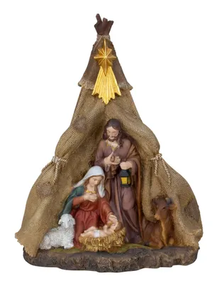 Produktbild von Weihnachtskrippe mit Josef Maria und Jesus 21,6 cm
