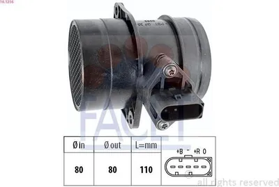 Produktbild von FACET 10.1216 Luftmassenmesser LMM für AUDI A3 Schrägheck (8L1) Luftmengenmesser