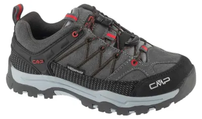 Image de Chaussures de randonnée imperméables Rigel Low pour enfants, couleur gris-rouge (70UU), taille 32