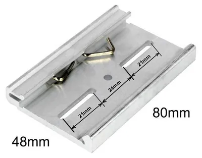 Image de MEANWELL DRP-02 : Support universel pour montage sur rail DIN