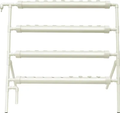 Zdjęcie produktu dla Zestaw do uprawy hydroponicznej - System hydroponiczny - 36 otworów do sadzenia - 4 rury PVC - Bezglebowa uprawa w pomieszczeniach - Biały