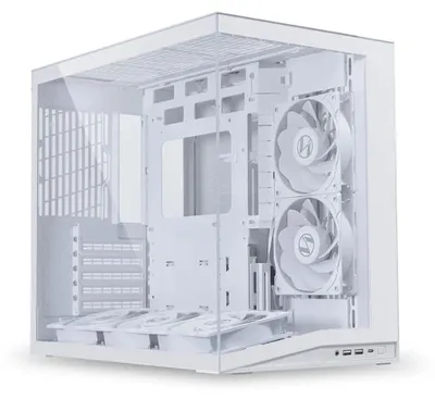 Produktbild von Lian Li 011 Dynamic Mini O11D mini V2 Flow, Mini Tower, PC, Weiß, ATX, micro ATX, Mini-ATX, Aluminium, Netz, Gehärtetes Glas, 16 cm