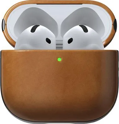 Image de Coque Nomad en Cuir AirPods 4 Marron
