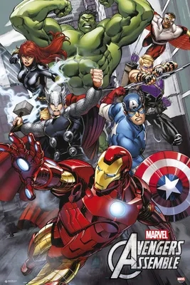 Produktbild von Avengers - Assemble - Poster Druck - Größe 61x91,5 cm