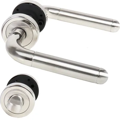 Produktbild von Türdrücker Türgriff BIColor Edelstahl Türbschlag Modell Julia WC - Bad