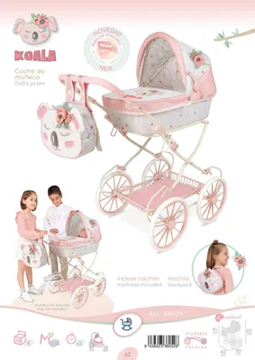 Produktbild von DeCuevas 80079A Faltbarer Kinderwagen mit Rucksack Koala 2025 - 81 cm
