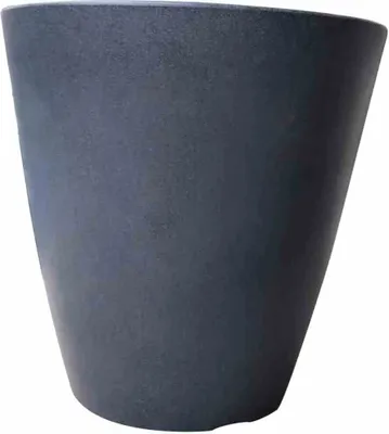 Image de SIENA GARDEN Jardinière BILBAO 35 anthracite Ø 35x20 cm M08813
