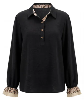 Image de BIANY - Chemisier pour femmes - Noir - Taille M