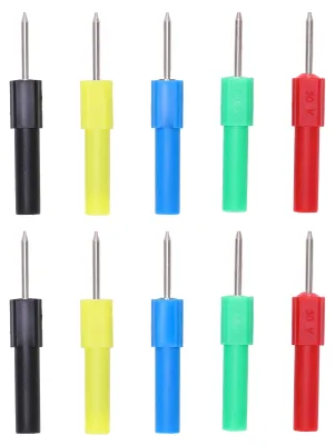 Obrázek produktu pro 2 sady J.20013 Multimetrové měřicí hroty, 4 mm bezpečnostní konektor, 5 barev, nástroje pro údržbu