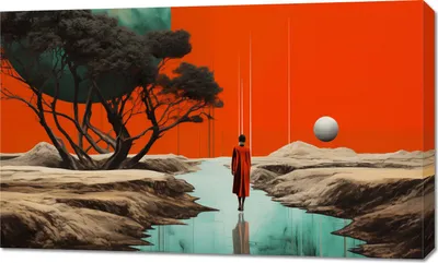 Produktbild von Bild 100x60cm Wasserentscheidungsweg