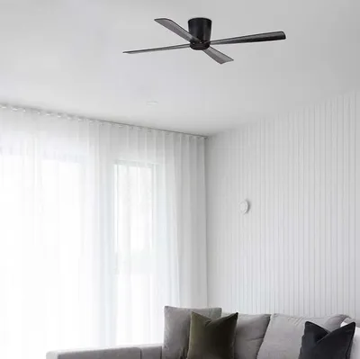 Produktbild von Deckenventilator KOMET 122cm 4 Flügel ohne Licht mit leisem Gleichstrommotor und Fernbedienung